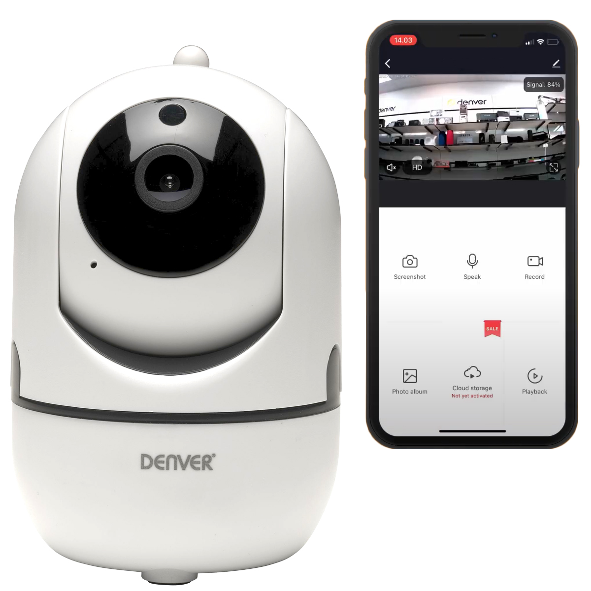 Denver Ip Kamerový Roller Chůvička monitoring Tuya