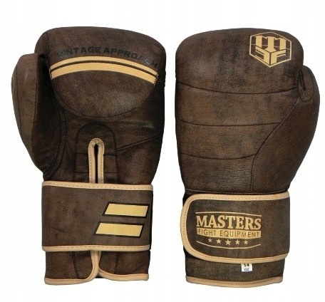 Кожаные боксерские перчатки MASTERS RBT-винтаж 1