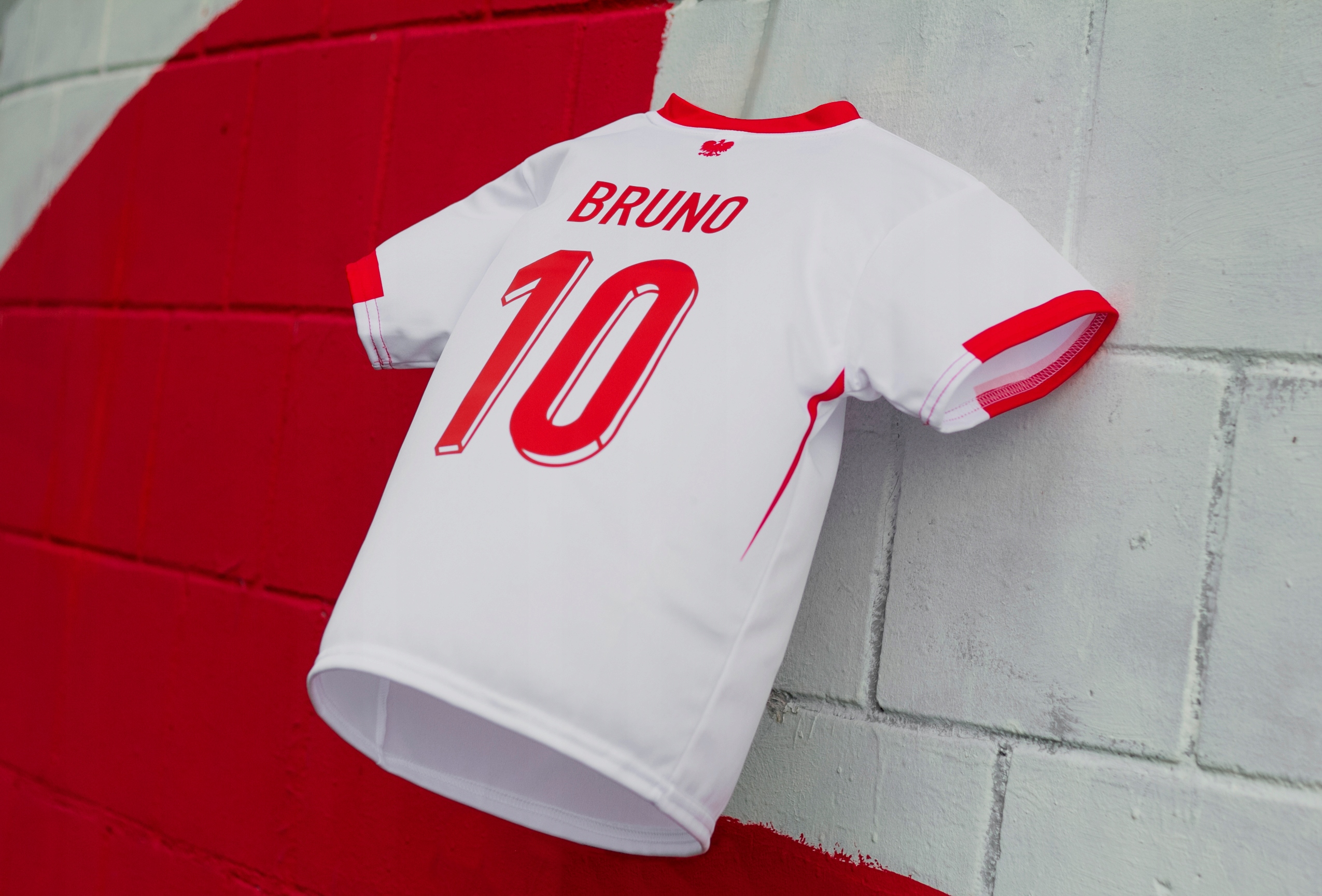 POLSKA Koszulka piłkarska WŁASNY NADRUK np LEWANDOWSKI 152 Marka inna