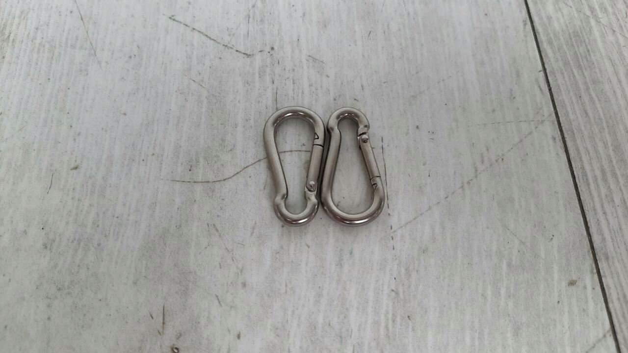 2x Karabińczyk do lin GARSIDURO 4x40mm ocynkowany Stan opakowania uszkodzone