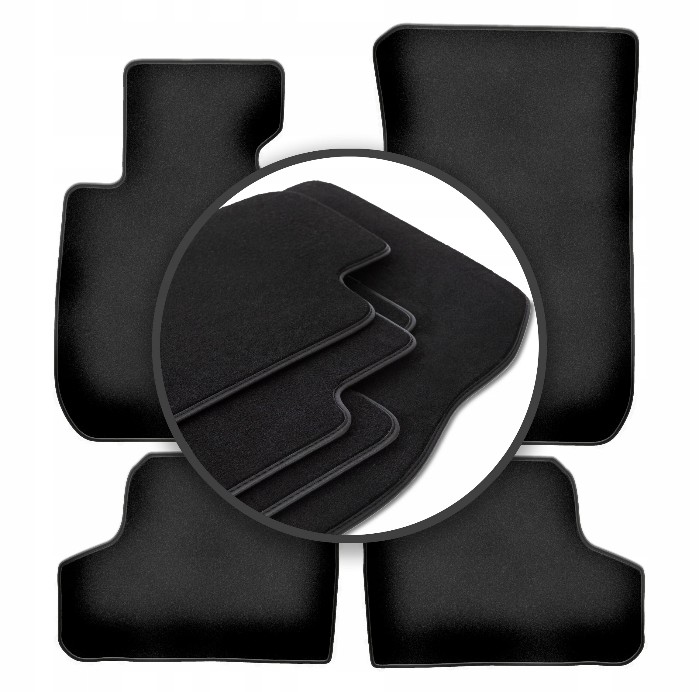 Velúrové koberčeky Premium 1 cm: Bmw 3 E93 kabriolet 2004-2011
