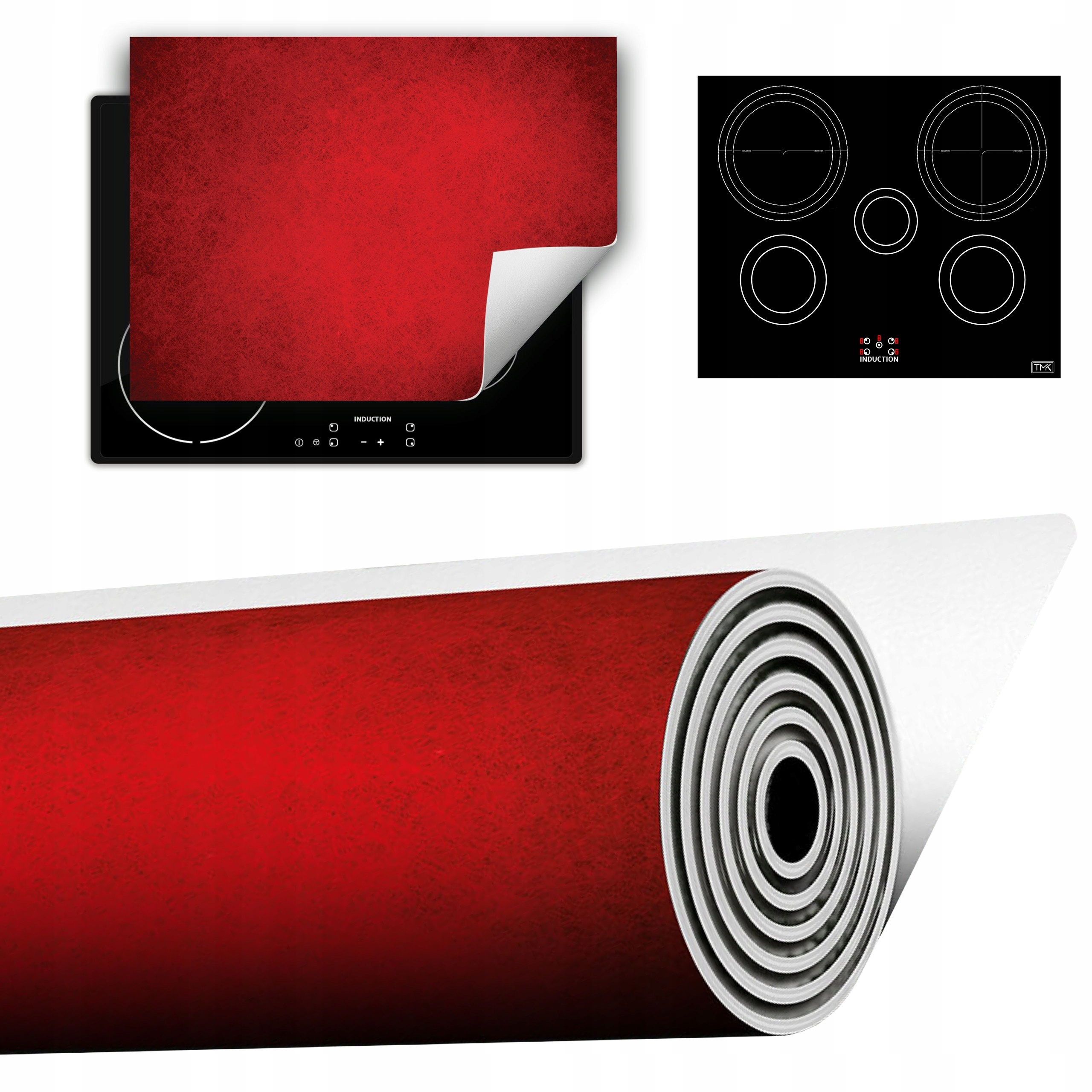 Vinylová Podložka Do Kuchyně Více Místa 70x52 Červená