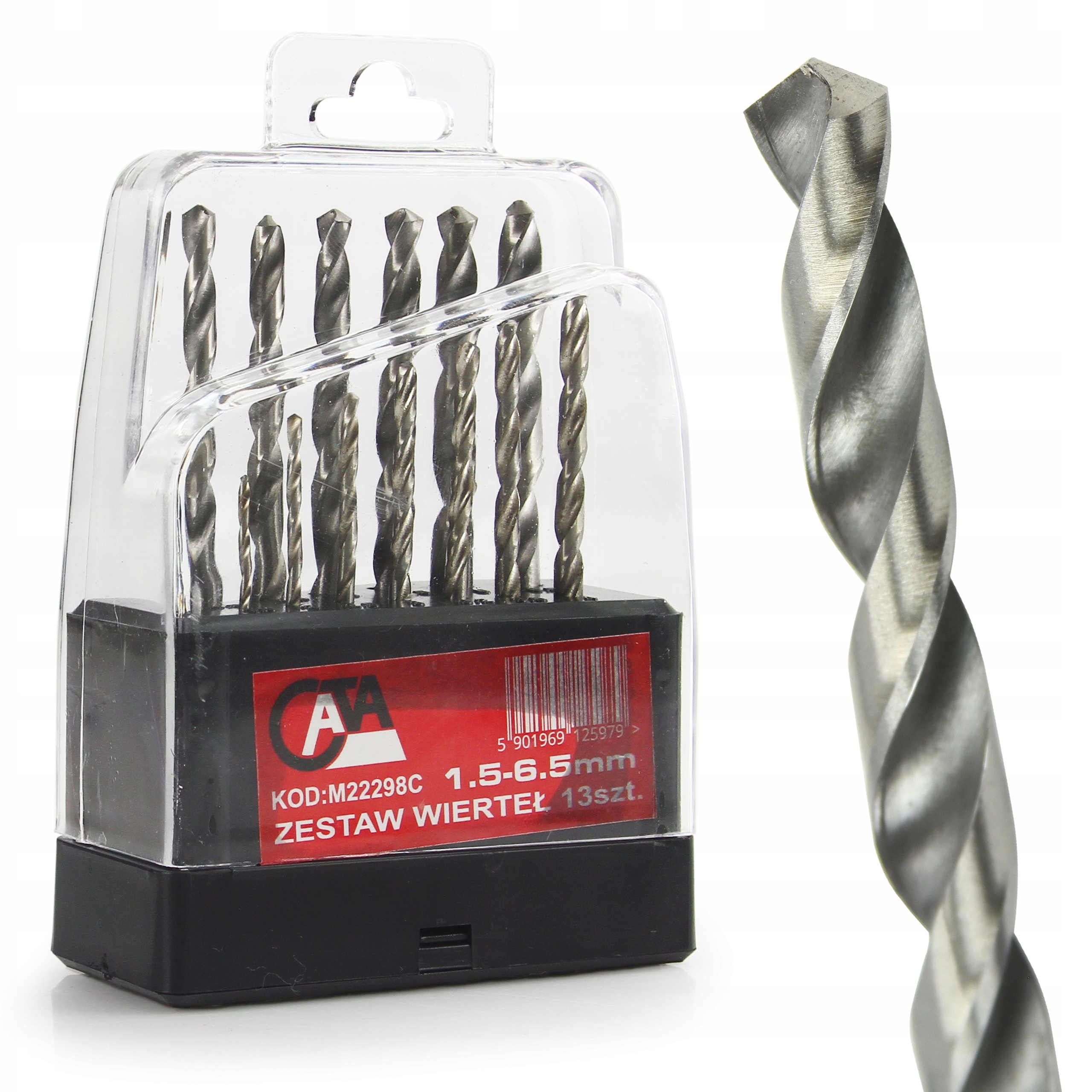 

Zestaw Wierteł do metalu uniwersalne 1.5 6.5 mm