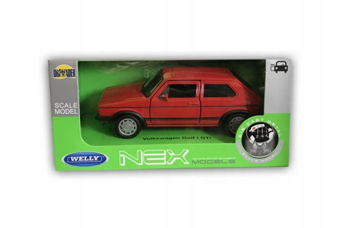 

Vw Golf I Gti Czerwony Metalowy Model 1:34 Welly