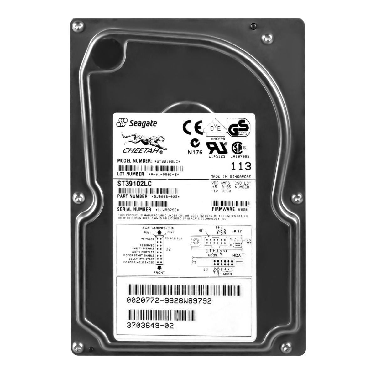 Seagate Cheetah 9GB 10K Scsi U80 3.5'' ST39102LC