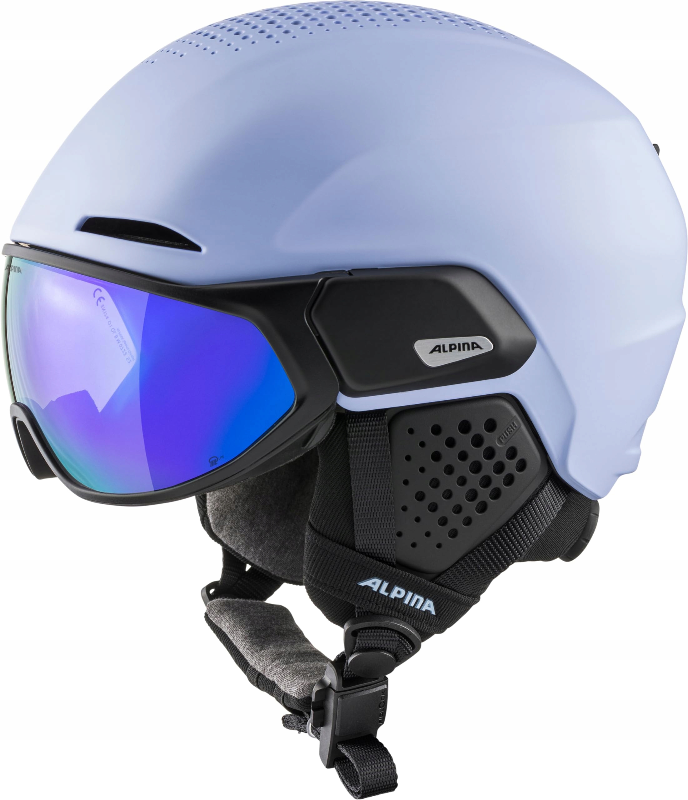Kask narciarski Alpina Visor Alto Q-lite liliac-black matt 51-55 cm