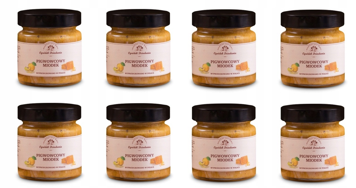8x 250g Ogródek Dziadunia Miodek pigwowcowy Karton