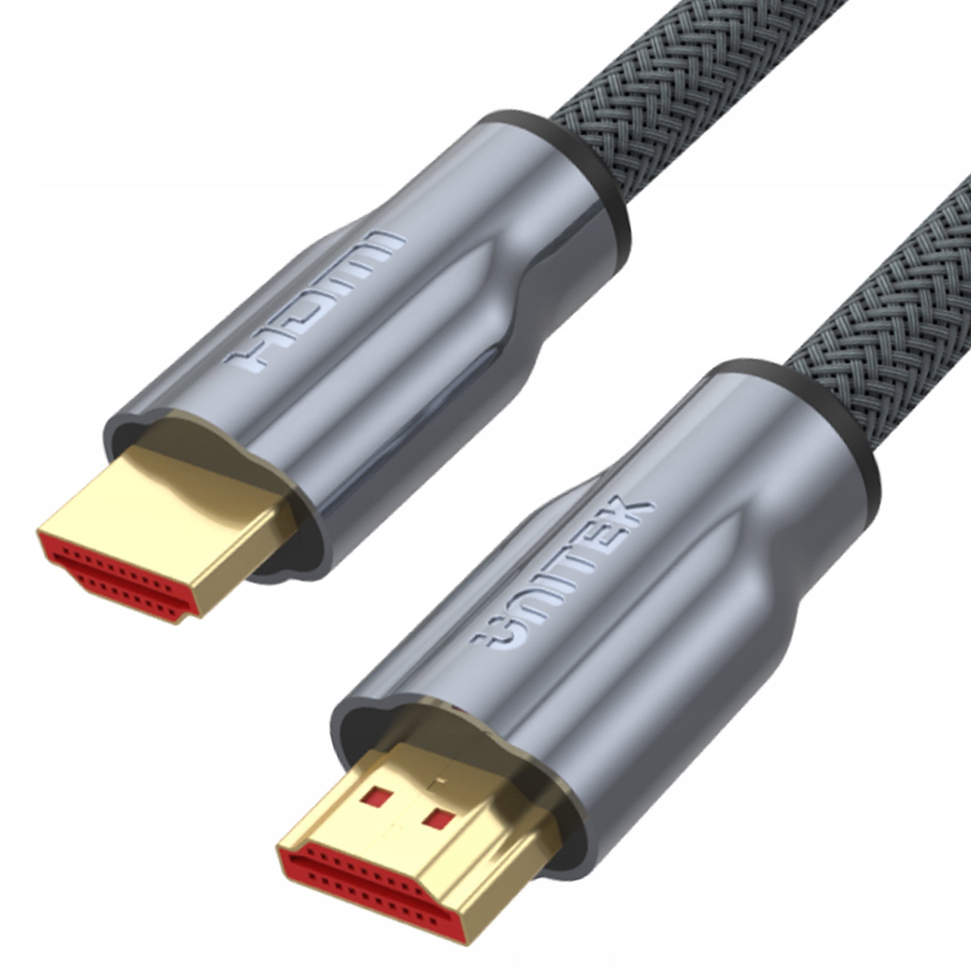 Kabel HDMI-HDMI 1M 2.0 Unitek oplot ; Y-C136RGY Złącza HDMI - HDMI