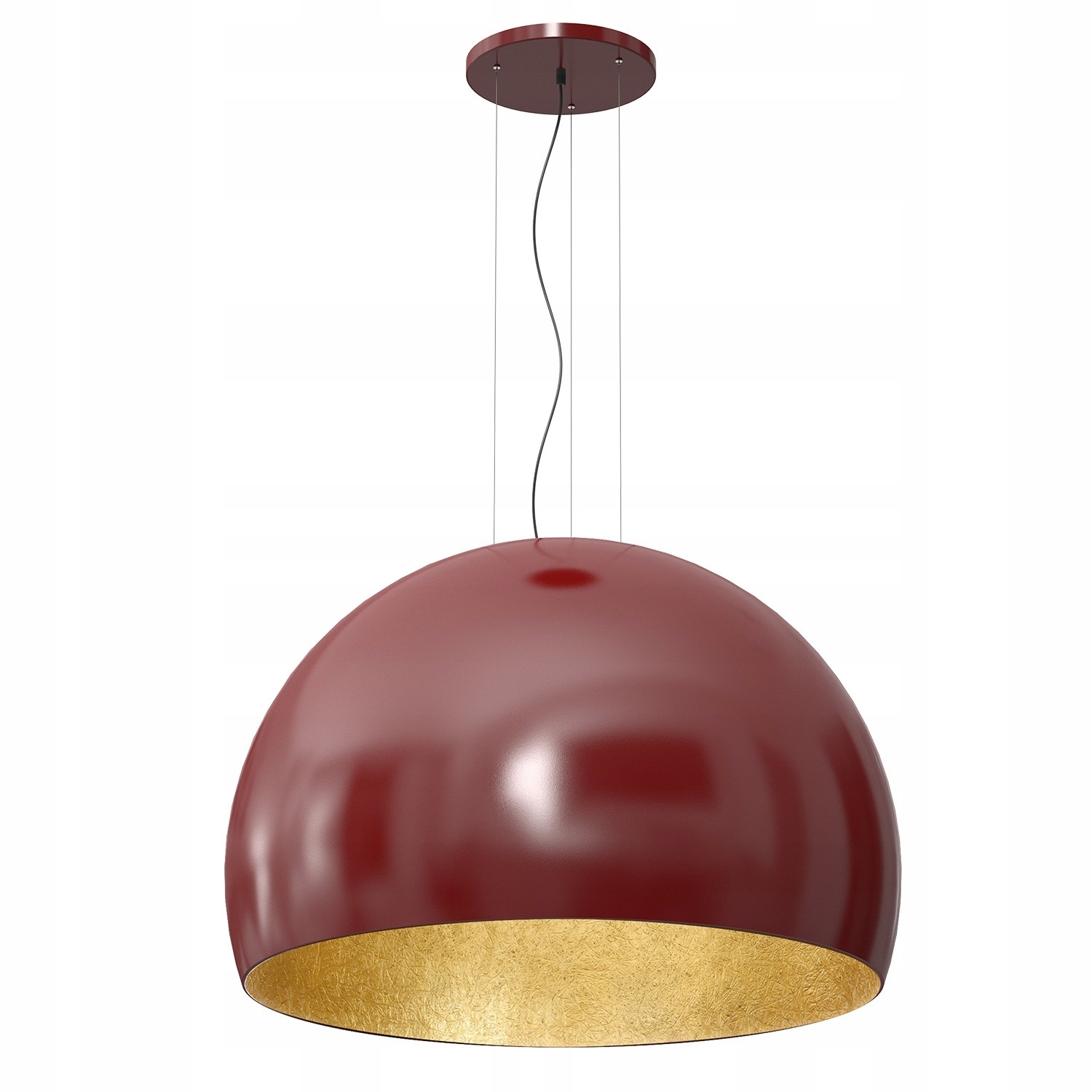 Závěsná Lampa Luminex Compo 1691 Burgundská Zlatá