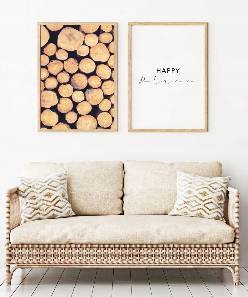 OBRAZ PLAKAT PLASTRY DREWNA DRZEWO NATURA A3 30,00 x 40,00 cm Wysokość produktu 40 cm