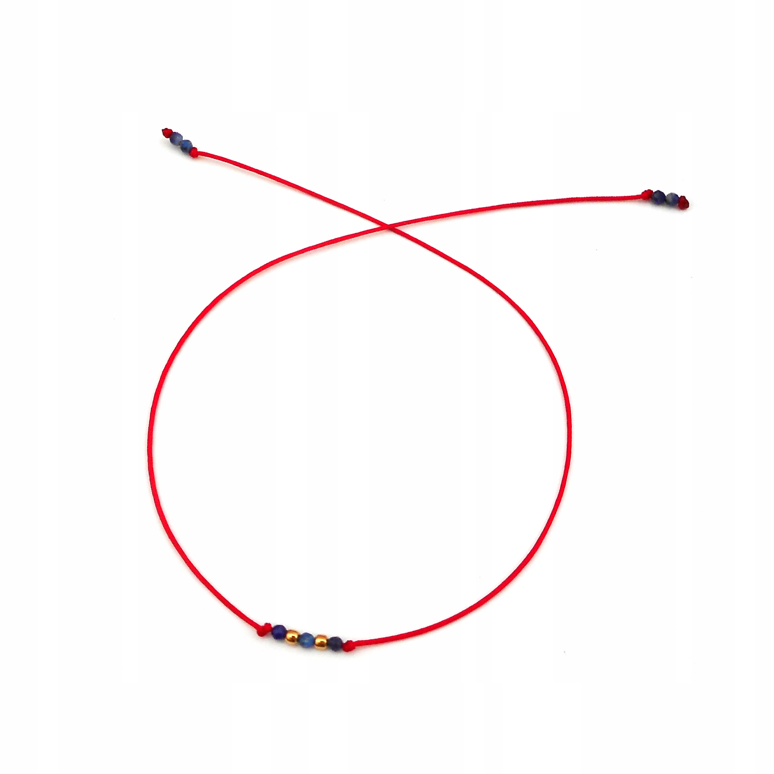 

Bransoletka szczęścia Lapis lazuli 2mm srebro 925