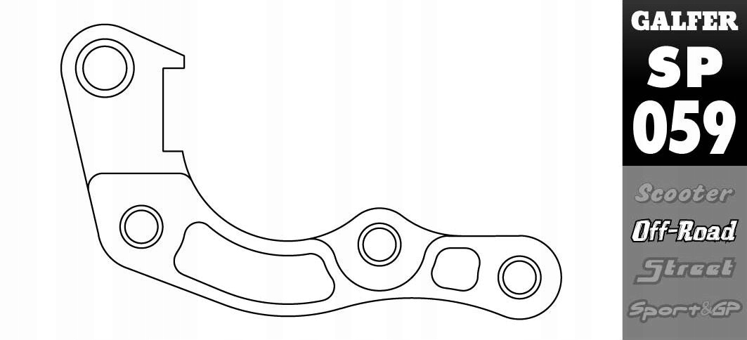 Adaptér Brzdového Strmeňa Galfer Honda Crf 110 Crf 150 Crf 300 Crf 450