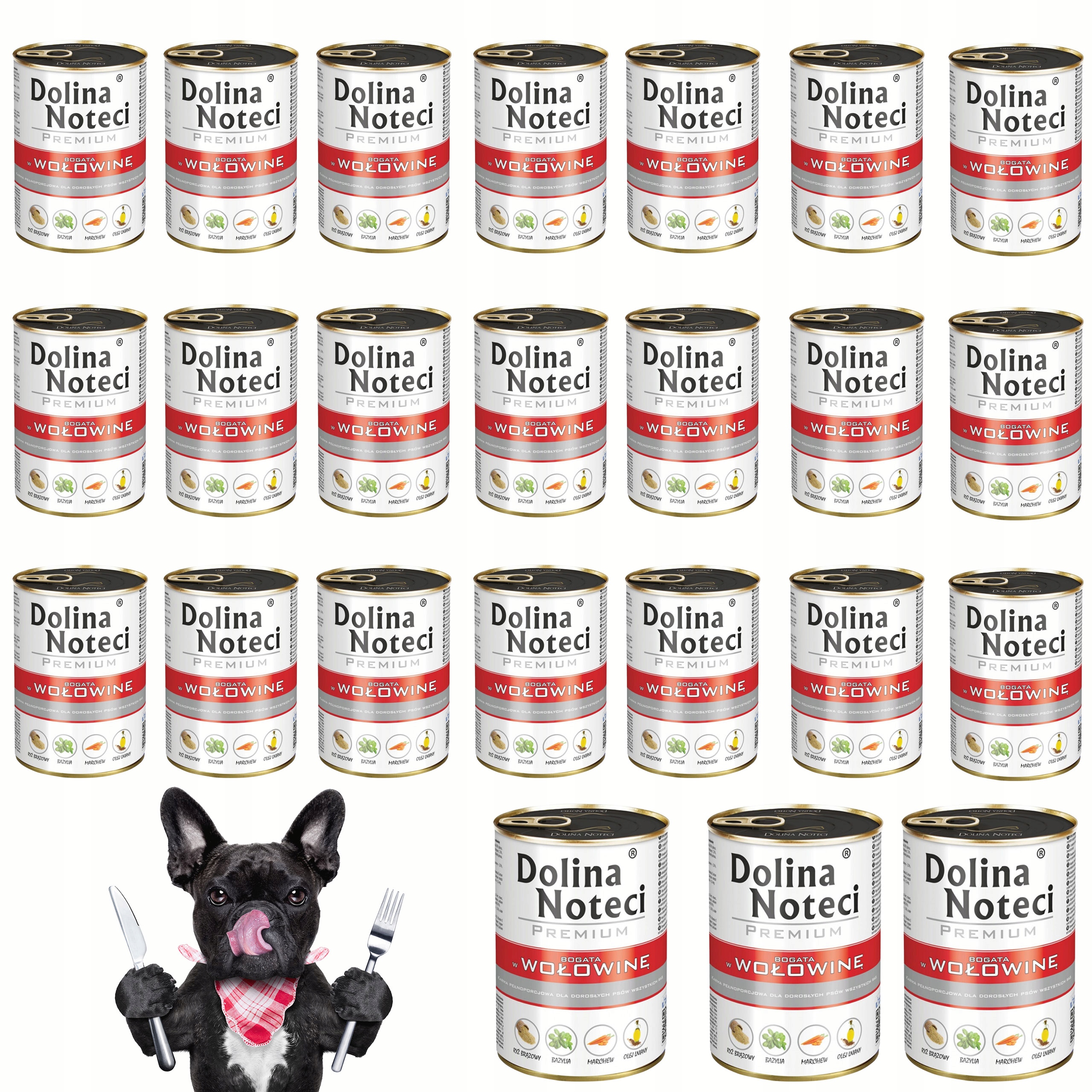 Levně Dolina Noteci Premium Krmivo pro psa Hovězí 24x400g