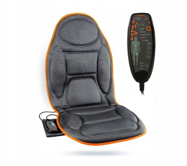 Mata masująca Medivon Cosy Mesh 12W Timer Szara do biura, domu, podróży