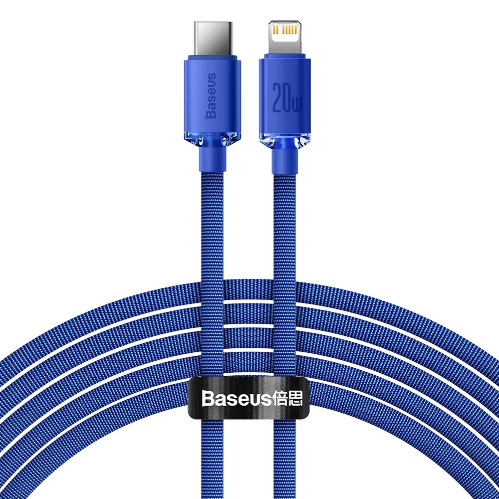 Kabel Baseus CAJY000303 Lightning Usb-c Pd 20W 480Mb/s 2m niebieski