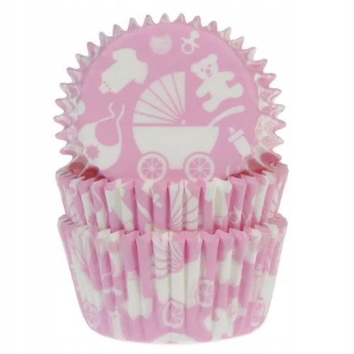 

Papilotki do muffinek Baby Shower Dziewczynka 50sz