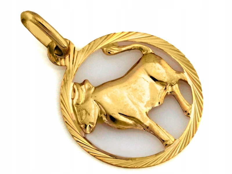 Zlatý přívěsek 585 s kroužkem, značkový, módní