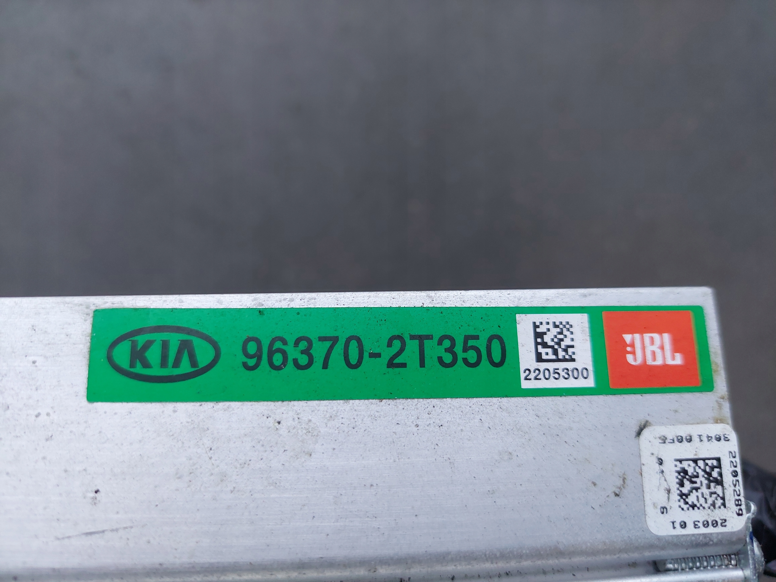 amplifier JBL 96370-2T350 KIA OPTIMA III