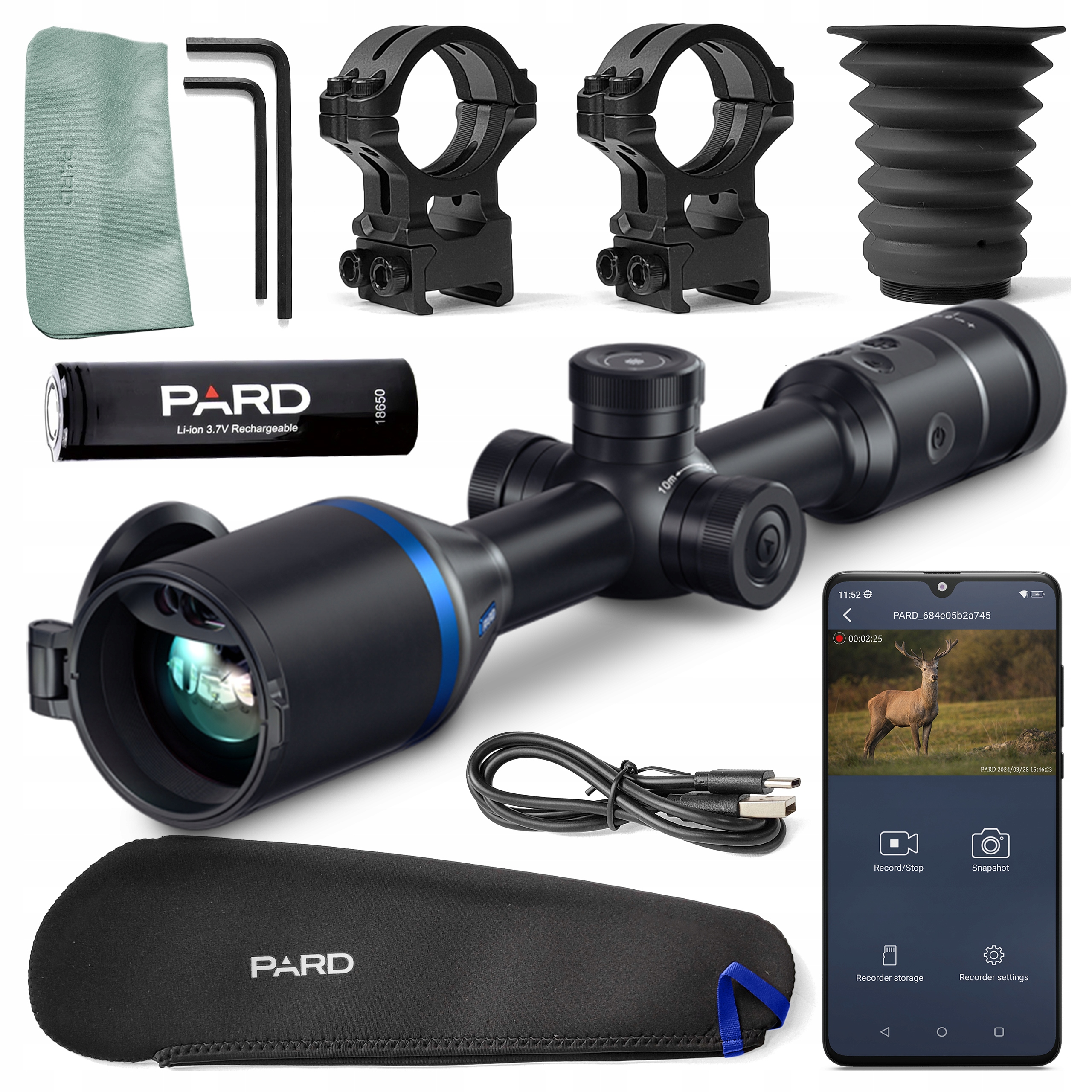 Luneta Termowizyjna Celownik Pard Pantera 640 eX Lrf 50 mm Dalmierz 1000m