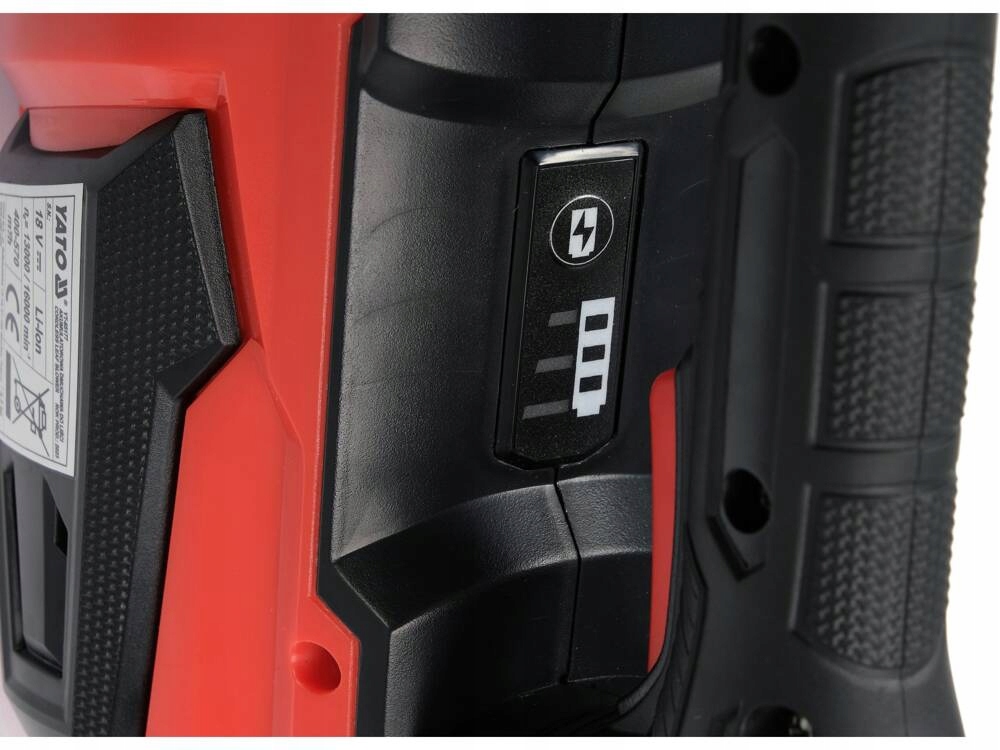 YATO DMUCHAWA AKUMULATOROWA DO LIŚCI 18V KORPUS BEZ AKUMULATORA Zasilanie akumulatorowe