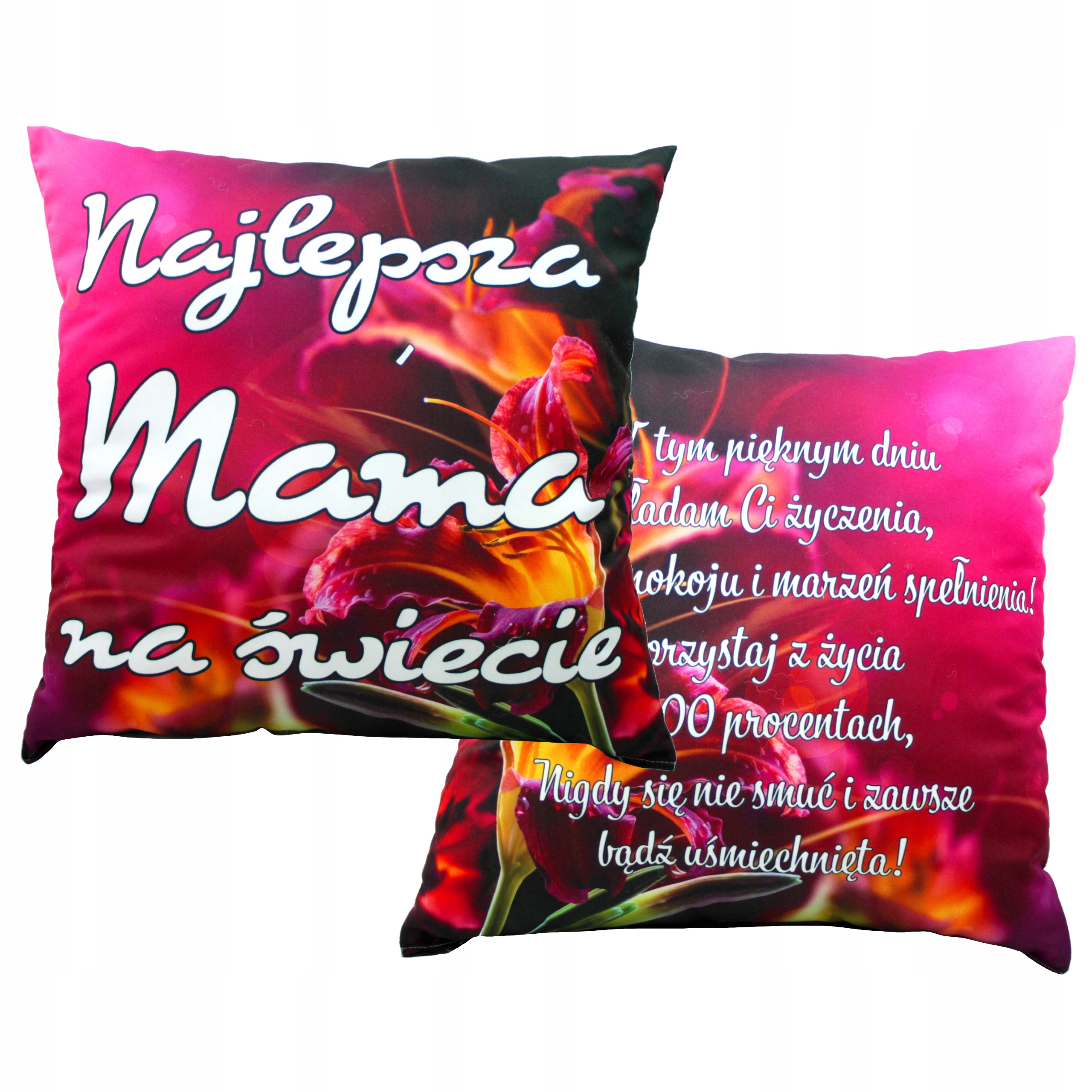 

Poduszka Dzień Matki Mamy Ojca taty