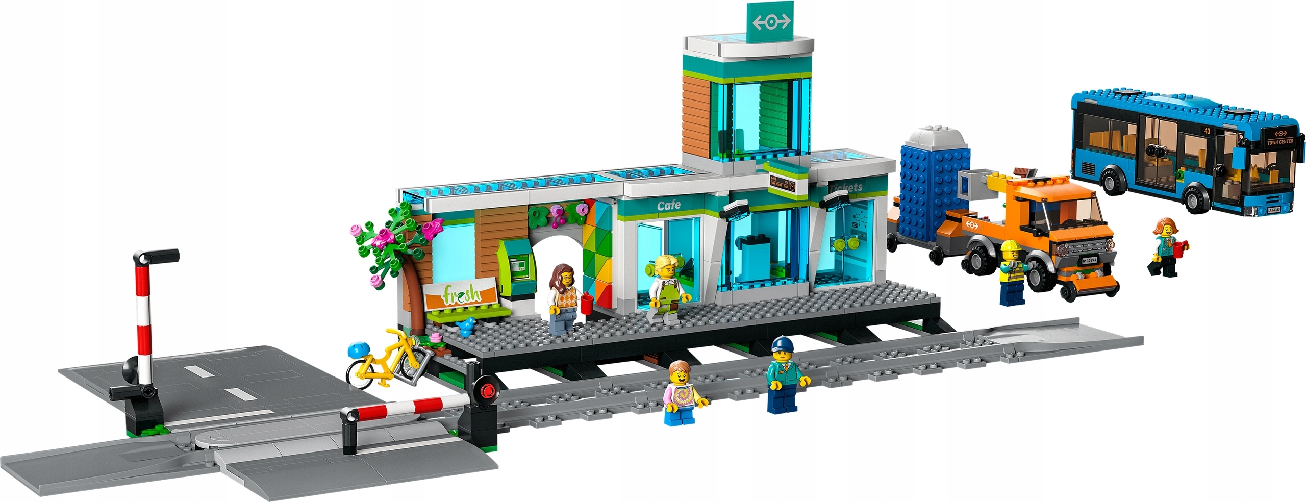 LEGO City 60335 Dworzec kolejowy + Prezent Gratis Liczba elementów 907 szt.