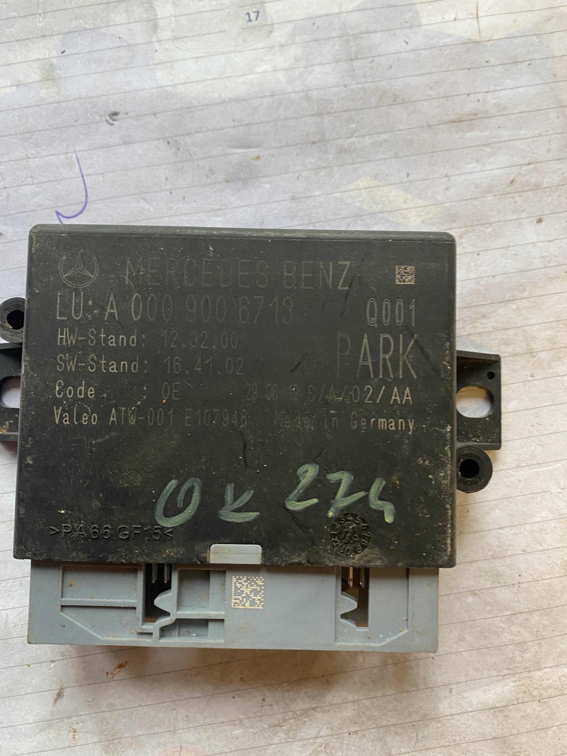 MERCEDES GLE 166 MODUL PDC 0009006713