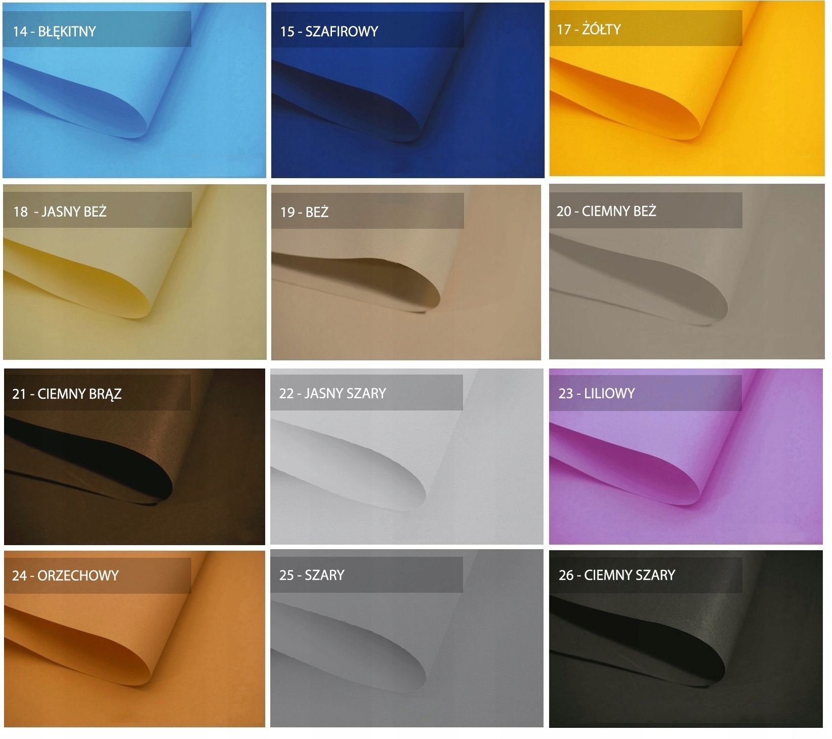 ROLETY MINI Z ŻYŁKĄ rolety wewnętrzne na wymiar 57x150 KOLORY Długość 150 cm