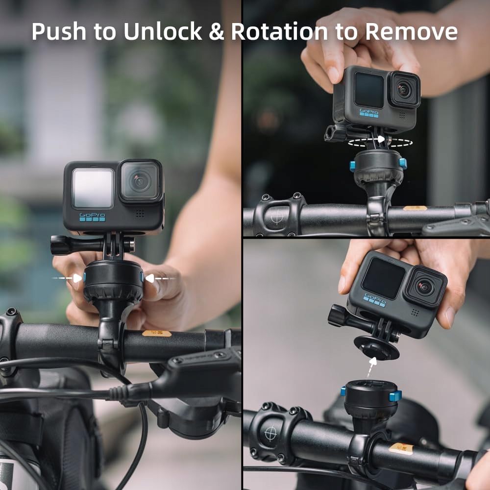 Magnetyczny Uchwyt Na Kierownicę GoPro Osmo Amortyzowany SUREWO — miniatura 5