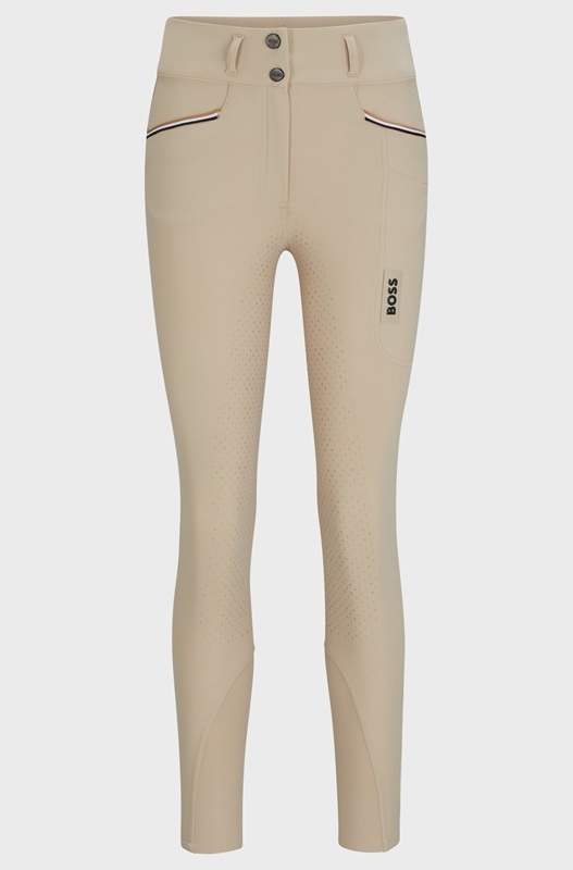 Bryczesy Hailey Boss Equestrian Full Grip beige M