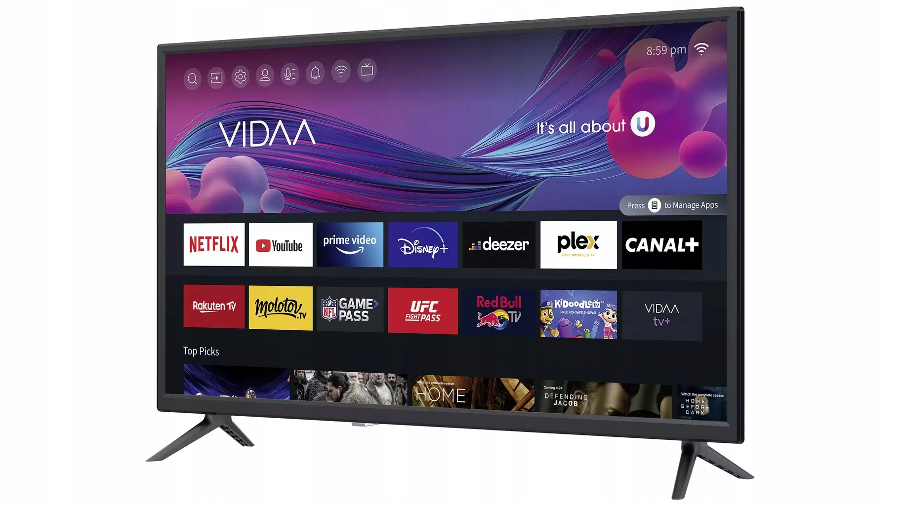 Telewizor Jtc OS23252HSV Led-tv 80cm 32" CI+ Dvb-c DVB-S2 DVB-T2 Hd