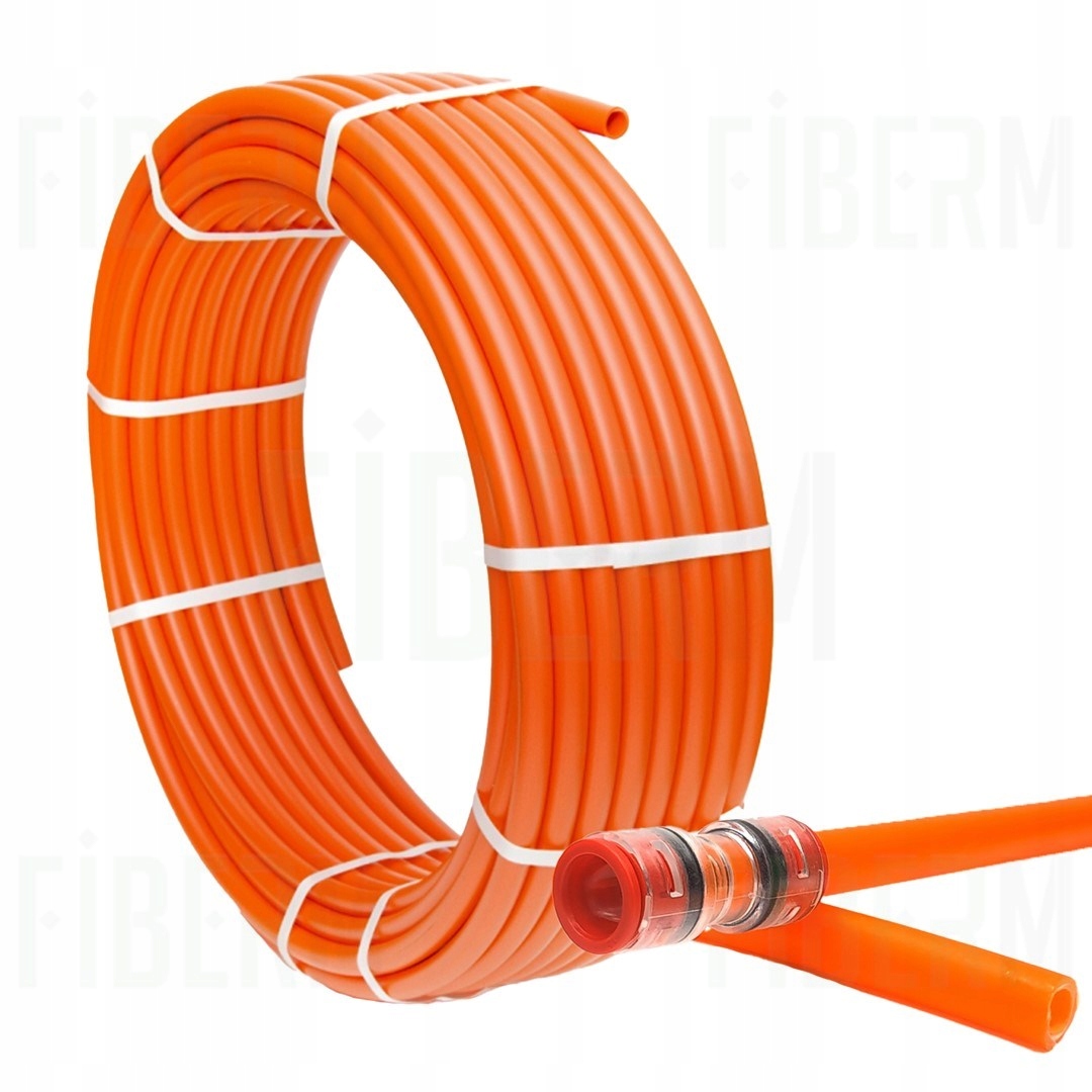 Микро-труба HDPE fi 14/10 мм оранжевая-диск 2