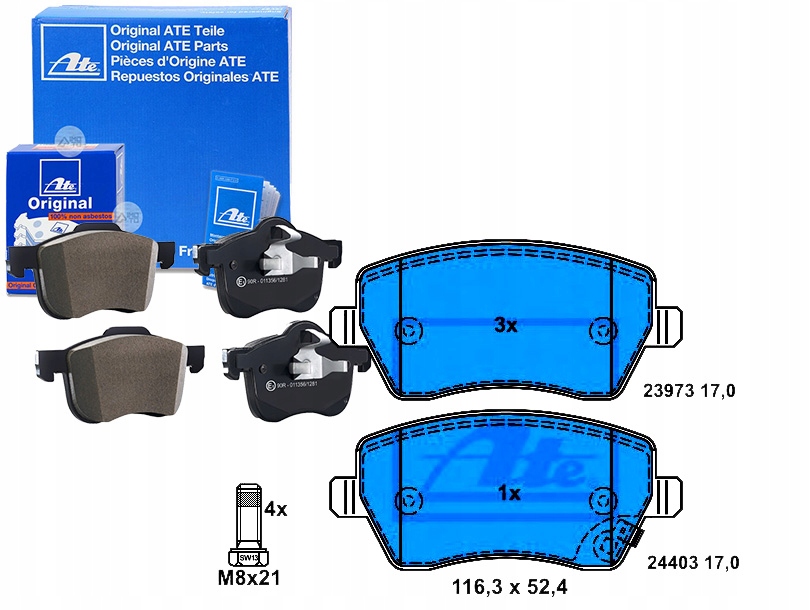 Brzdové Destičky Suzuki Přední Splash Swift 1,0-1,6