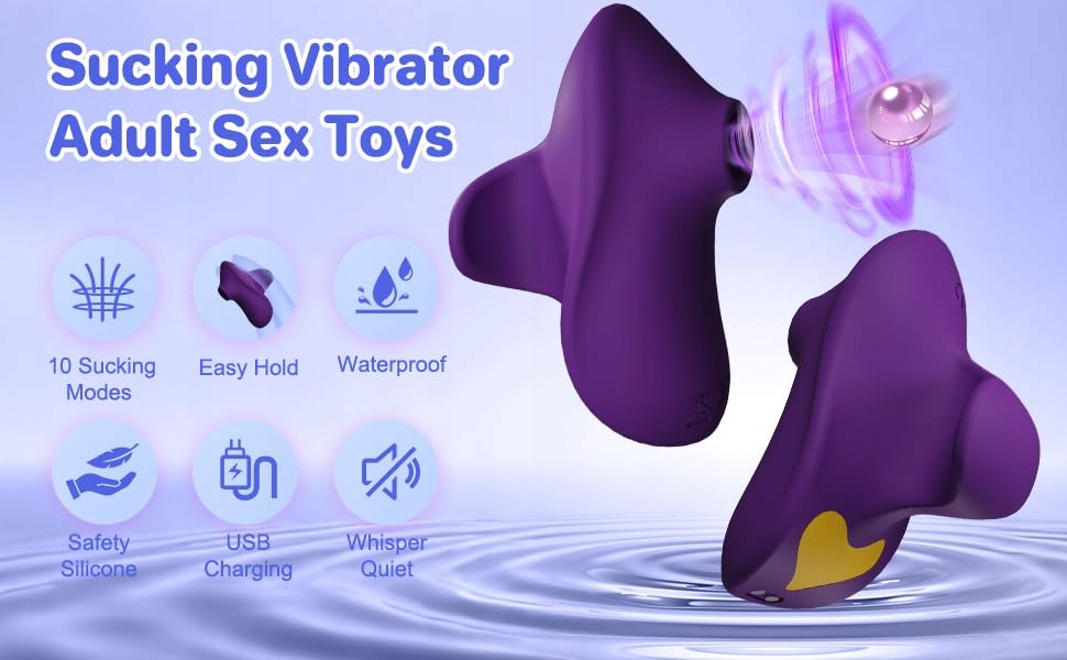 FINGER Wibrator Ssący i Wibrujący, 10 Trybów, Wodoodporny — miniatura 7