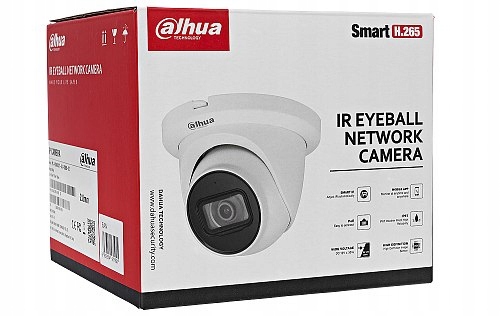 Kamera IP Dahua IPC-HDW2531TM-AS-0280B-S2 5Mpx PoE Typ kamery czarno-biała kolorowa na podczerwień