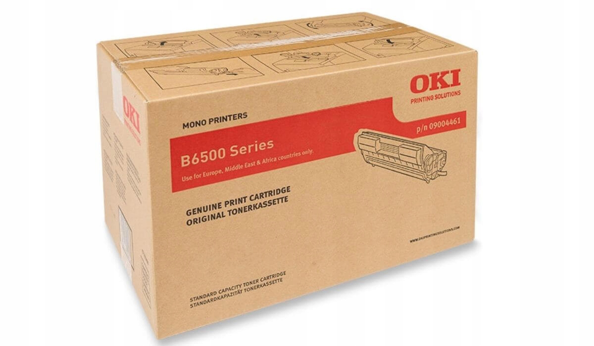 Toner Oki B6500 09004461 13 tisíc K Originál B6500DN B6500 Dtn B6500N čierny