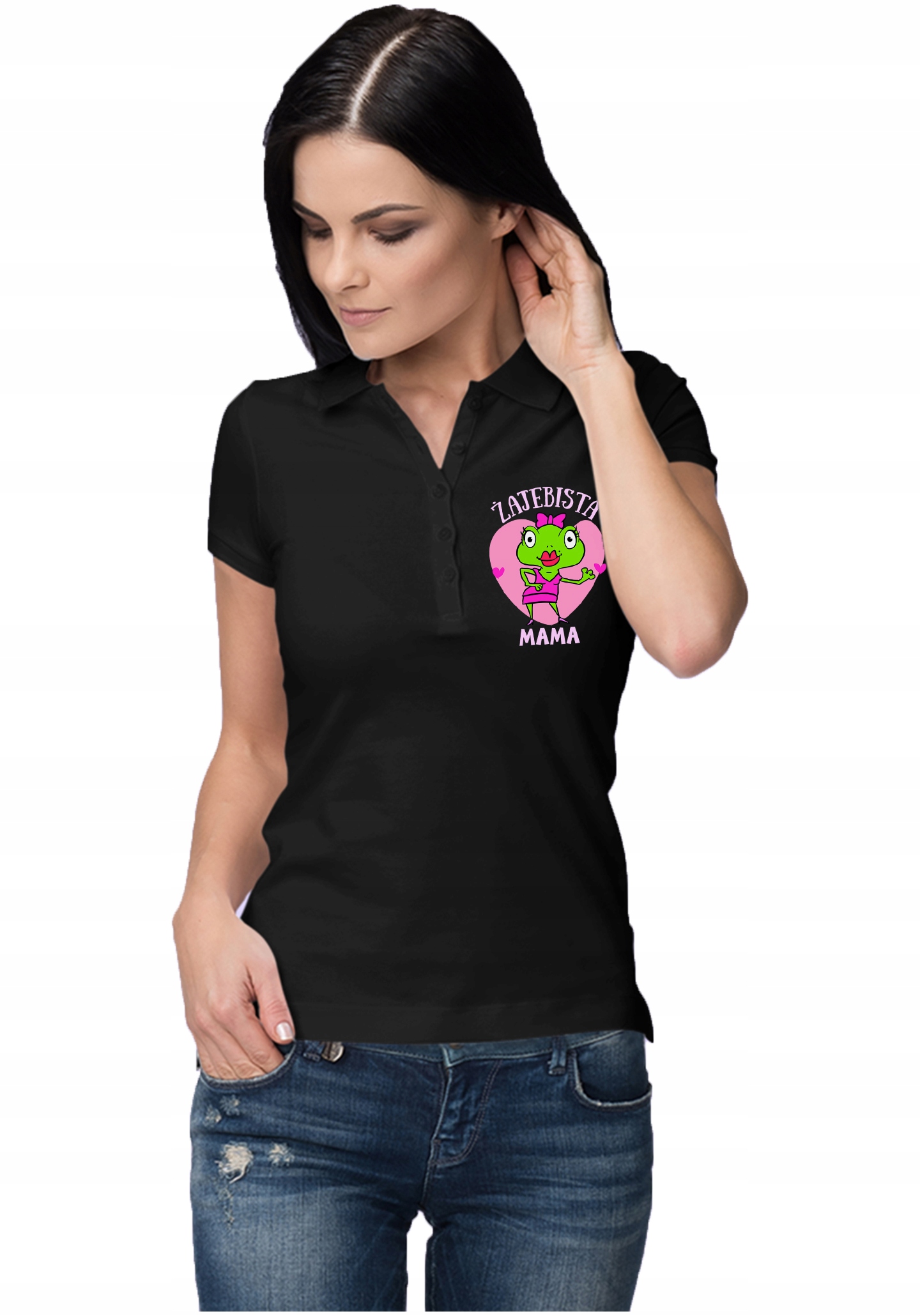 KOSZULKA DAMSKA POLO ŻAJEBISTA MAMA DZIEŃ MAMY Marka Gartees