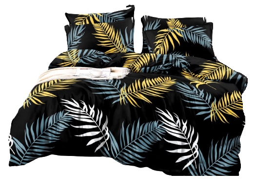 

Pościel 160x200 Z Prześcieradłem Liście Monstera