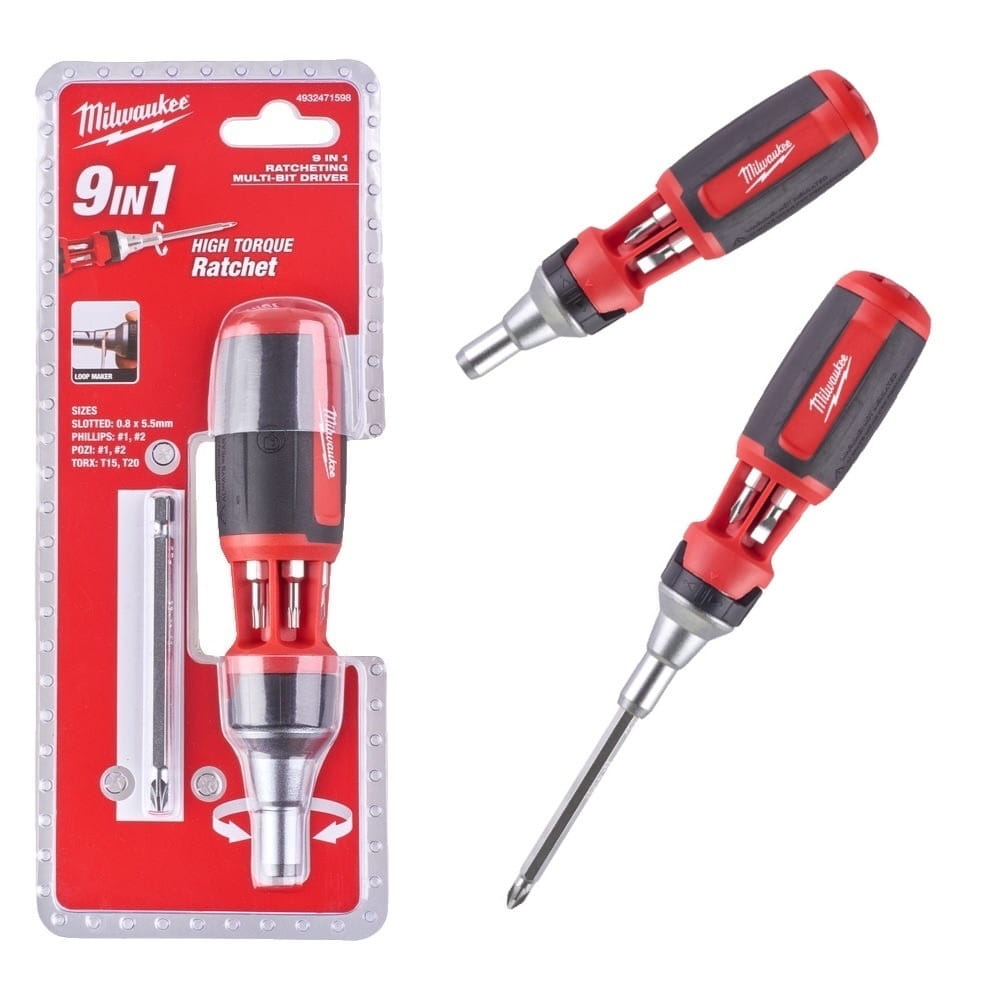 

Uniwersalny wkrętak z grzechotką 9w1 Milwaukee Bit