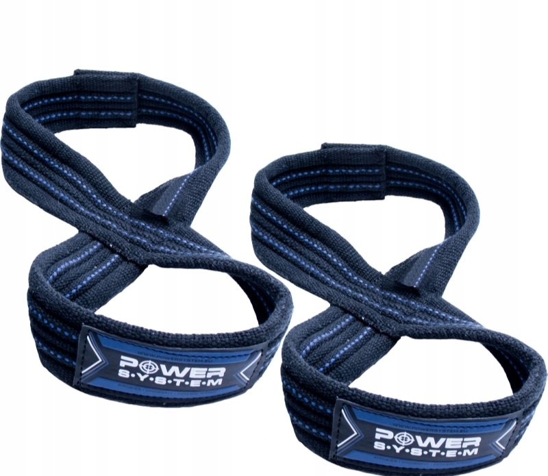 Power System Figure 8 Straps paski treningowe kolor Blue S/m 2 szt.