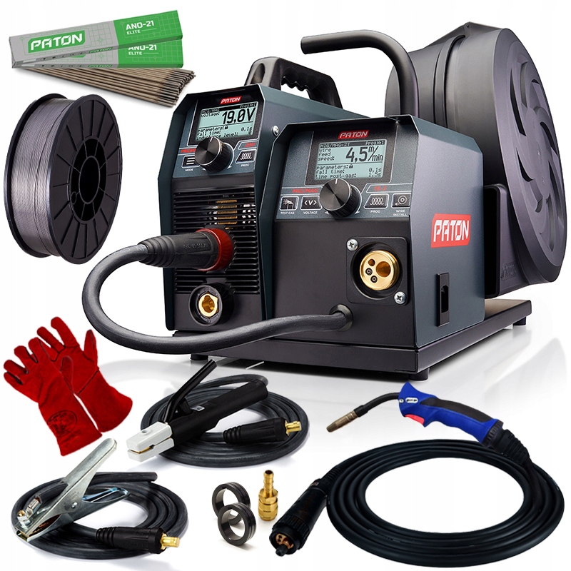 Svařovací stroj Migomat Paton ProMIG 200A Svařování bez plynu Flux Samoochranný