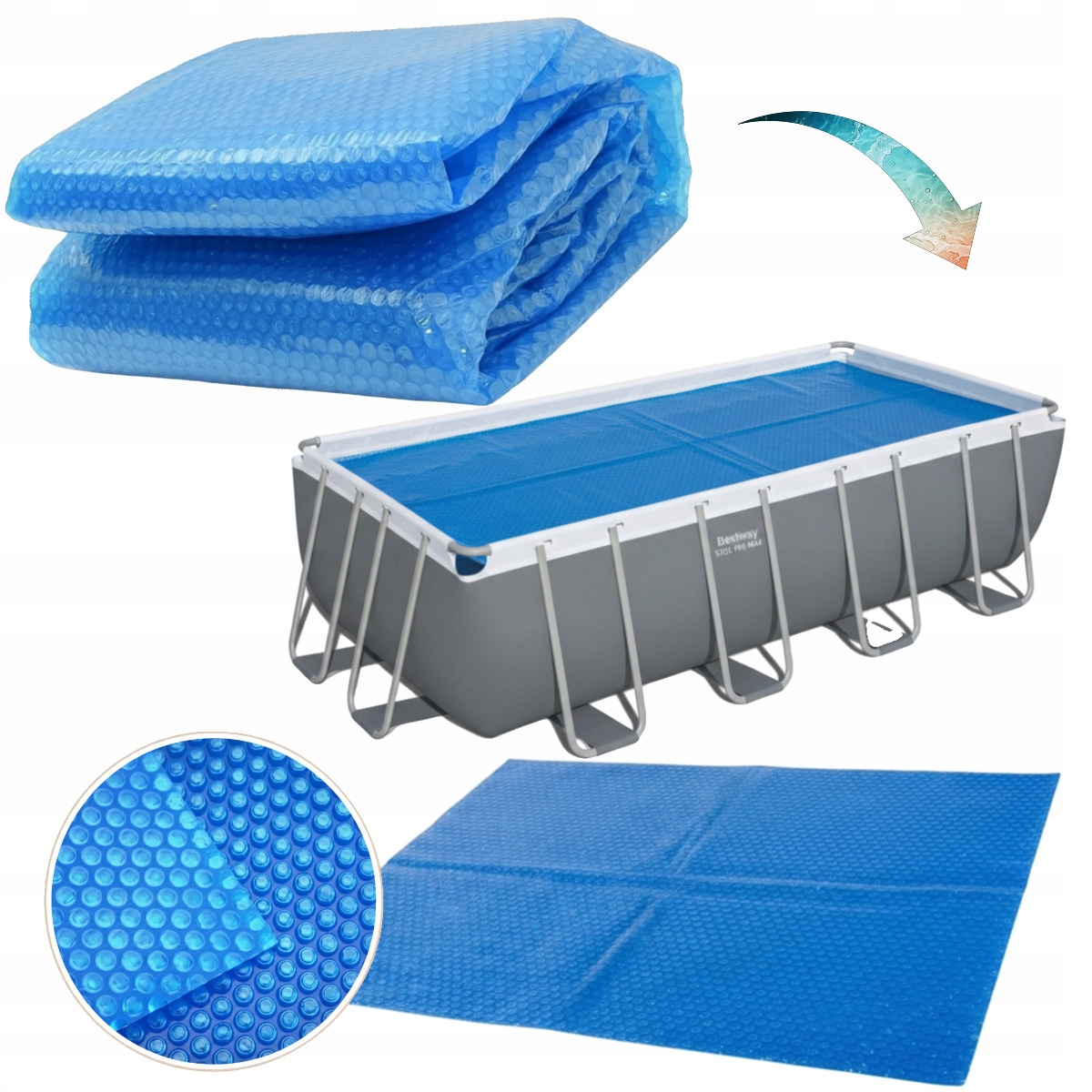 Krycí Plachta Intex 29026, ohřívací podložka do bazénu 549 x 274 cm