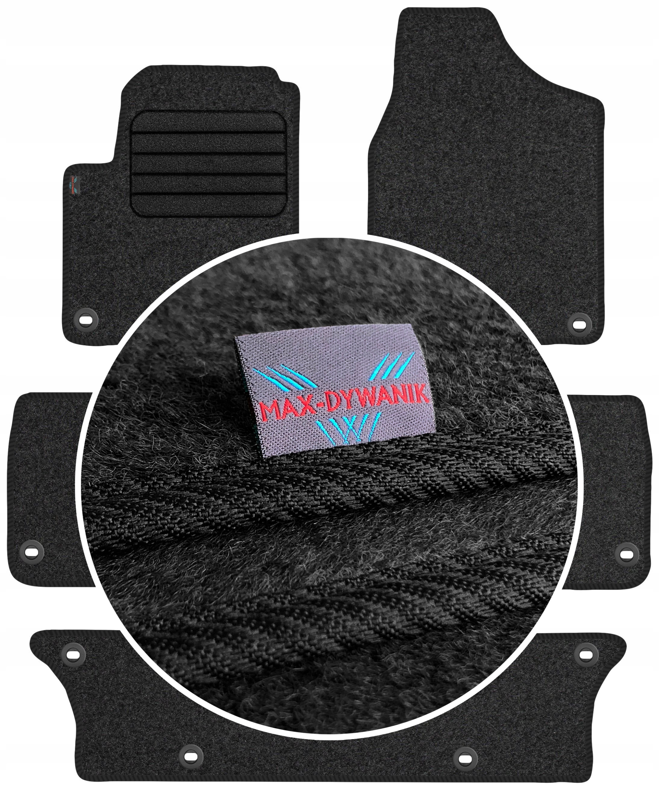 

Vw Sharan I 7os 1998-2010 Wycieraczki welurowe