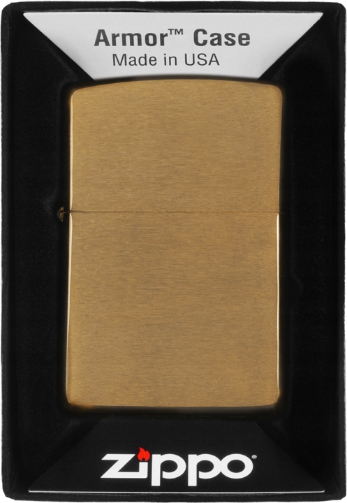Zapalovač Zippo Brass Brushed Armor Heavy 60000850 Větruodolný benzín