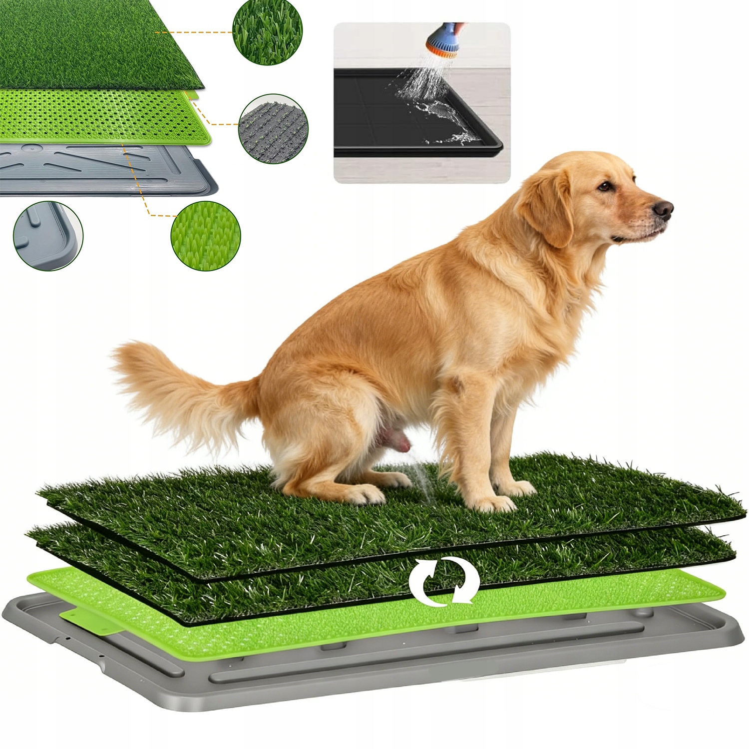 Levně Záchodová Podložka Pro Výuku Čistoty Pro Psy Štěňat 67×41 CM