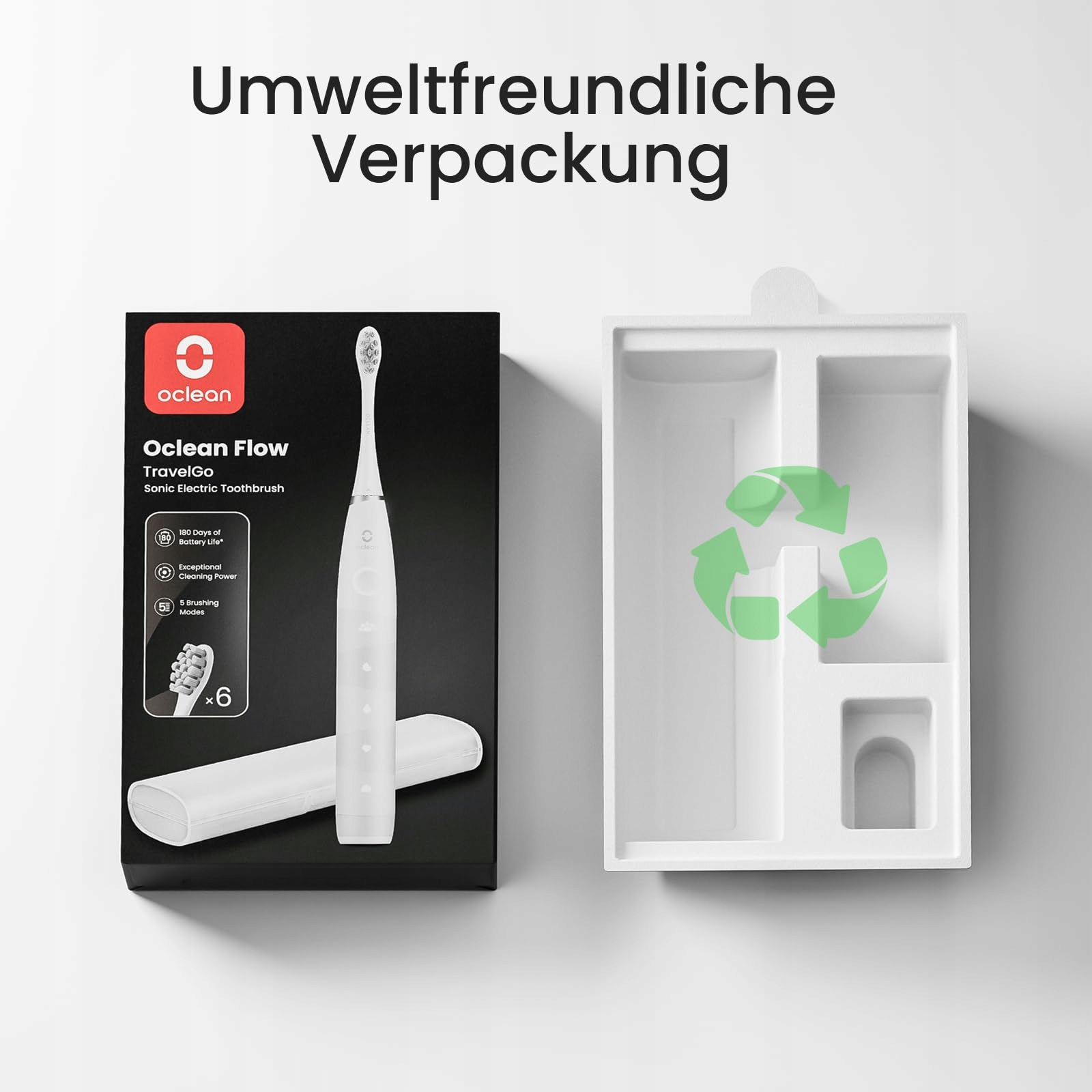 OCLEAN Zestaw Prezentowy Szczoteczka Soniczna 180 Dni Etui 6 Główki — miniatura 7