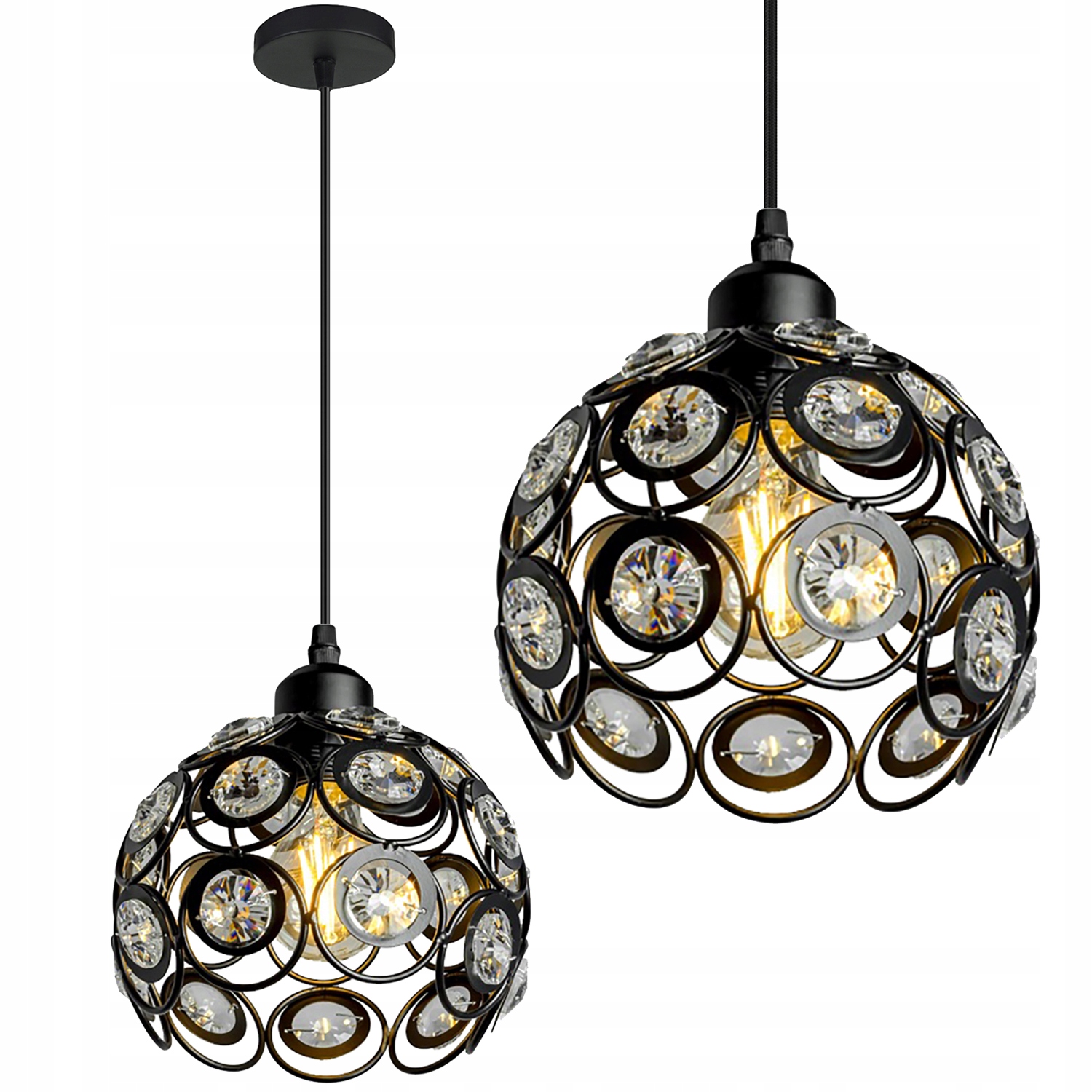 LAMPA WISZĄCA SUFITOWA ŻYRANDOL EDISON LED PLAFON