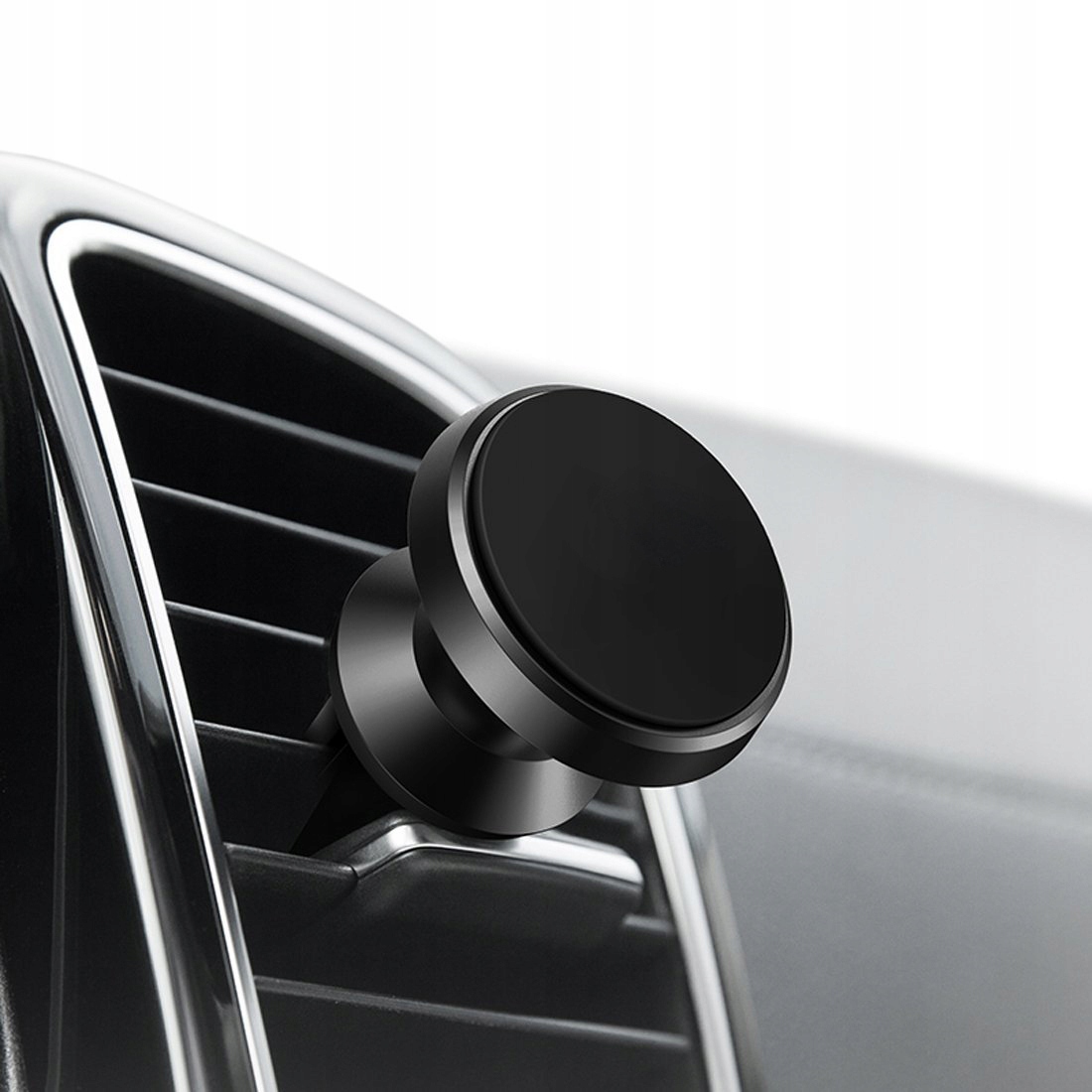 UCHWYT MAGNETYCZNY SAMOCHODOWY DO TELEFONU KRATKI NAWIEWU AUTA ALUMINIOWY Marka Partner Tele