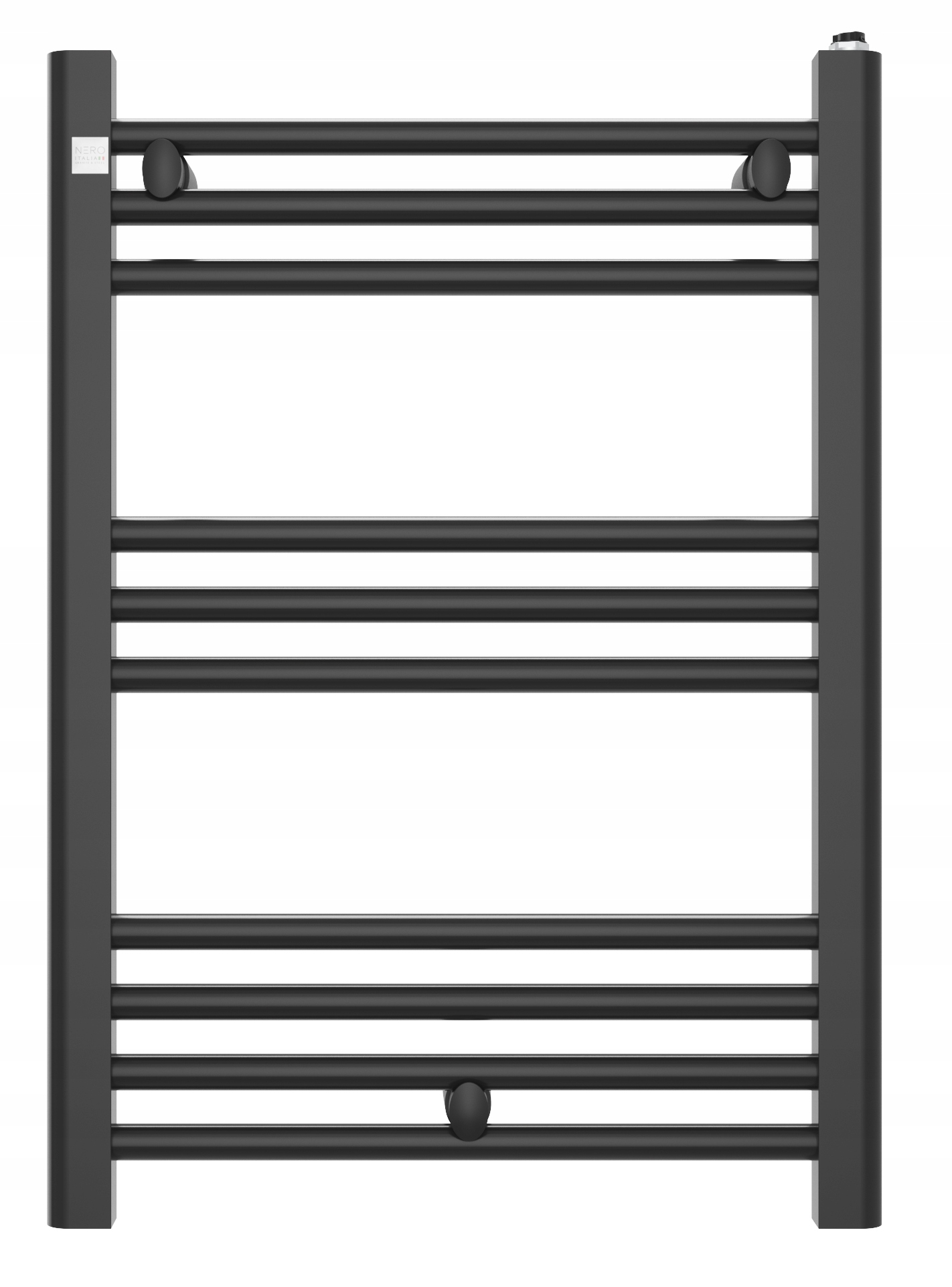 Kúpeľňový Kalorifer 50/70 cm Čierny Rebrík Moderný Puerto