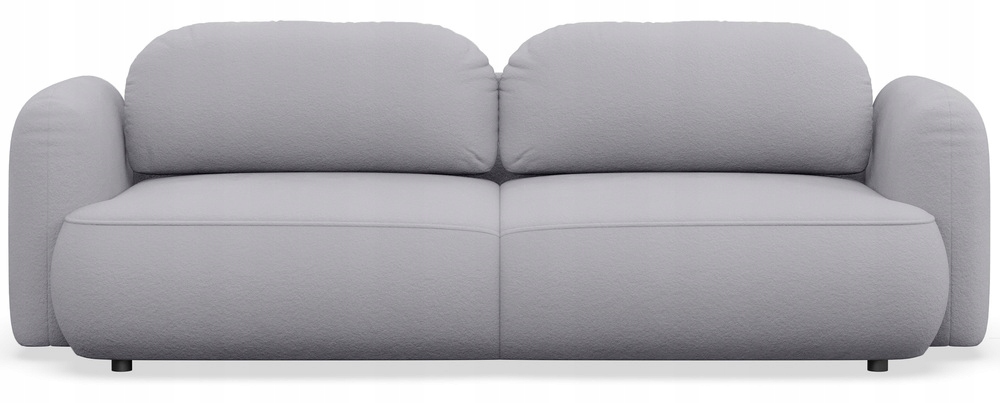 Rozkládací třímístná pohovka Tvoya světle šedá žinylka